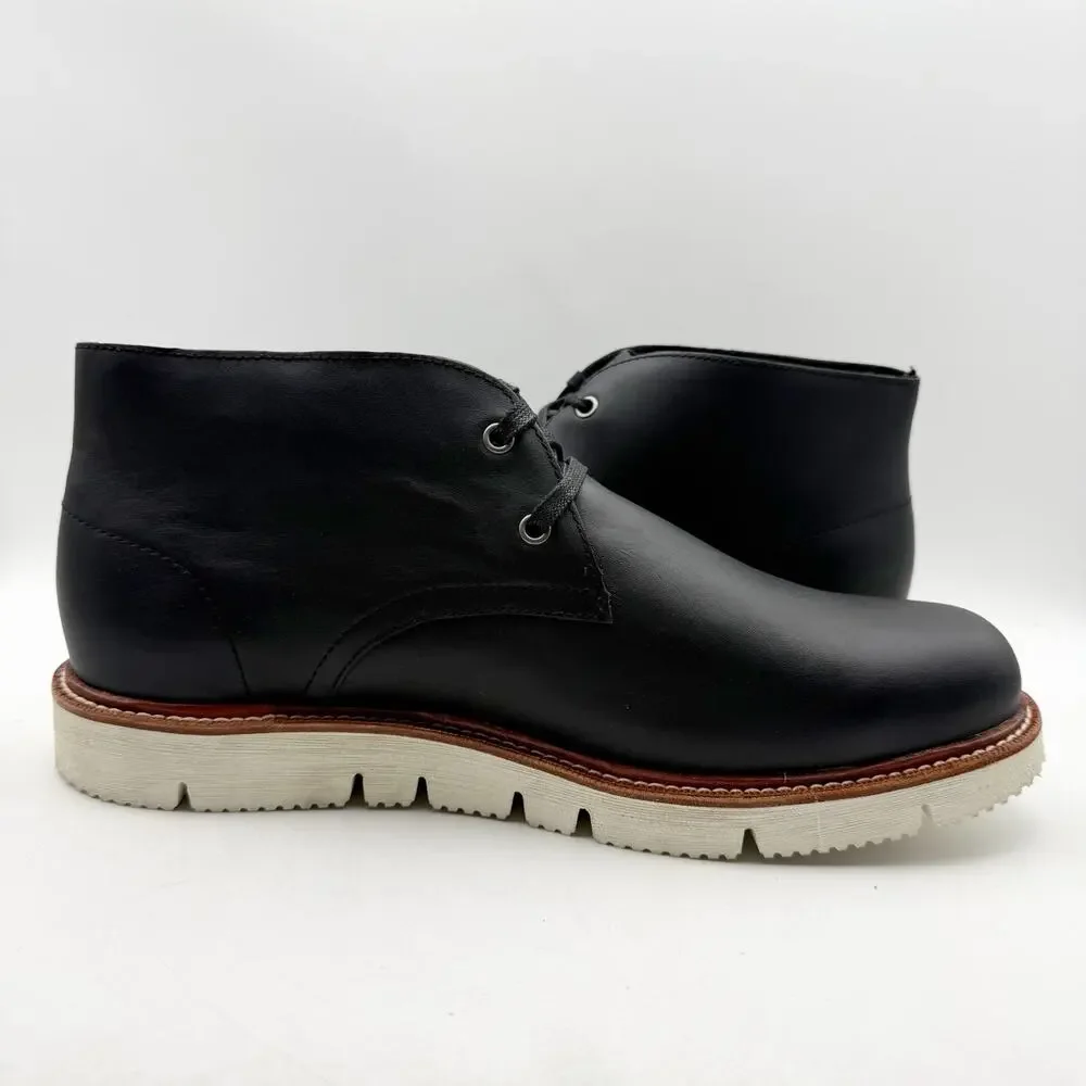 Georgia Boot Mens Small Batch Chukka Boots US 13 Wide EU 47 Black Leather SR EUC